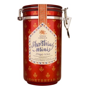 Canister of Mini Shortbread Biscuits