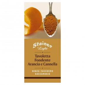 Tavoletta Fondetne Arancia e Cannella senza zucchero